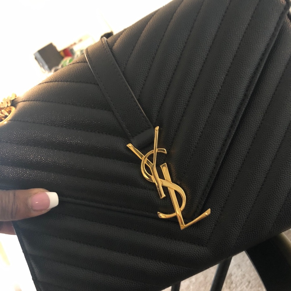 Saint Laurent Monogram Medium Envelope Bag
